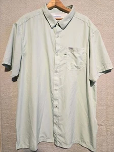 Camicia Columbia Taglia XXL Verde Omni Paralume Ventilata Manica Corta Nylon Pesca - Foto 1 di 11