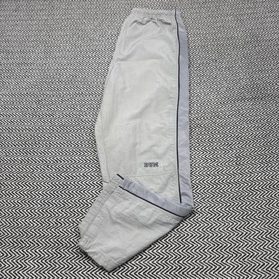 Vintage BUM Equipment MENS LARGE Grey Baggy Windbreaker Pants Nylon Cargo Y2K - Image 1 of 4