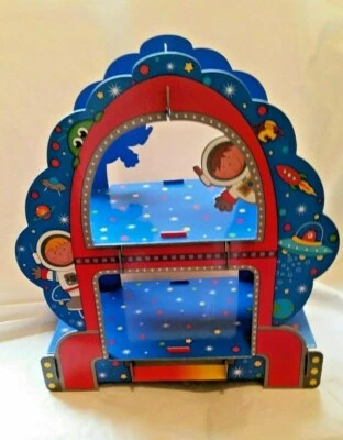 SPACE - ROBOT- SPACESHIP POPCORN/CAKE/SANDWICH STAND  - image 1 of 4