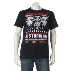 STAR WARS Darth Vader HOLIDAY Tee STORMTROOPER Ugly Sweater Christmas T SHIRT - Picture 1 of 1