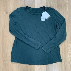 NWT Wonderly Womens Size XL Top Long Sleeve T Tee Shirt Green Heather - Picture 1 of 7