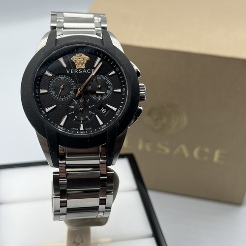 VERSACE VEM800218 Personaggio Crono Quarzo Uomo SS Gomma