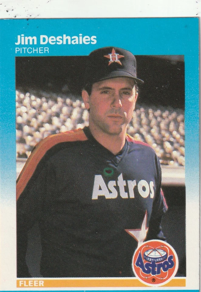 FREE SHIPPING-MINT-1987 Fleer Jim Deshaies #56 ASTROS PLUS BONUS CARDS - Image 1 of 1
