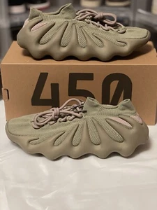 BNIB Size Men’s 9.5 - adidas Yeezy 450 Stone Flax ID1623 Tan Boost - YZY - RARE - Picture 1 of 5