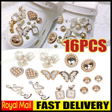 Trendy Shoes Charms Accessories Bling Rhinestone For Croc Shoe Girls Gifts 16Pcs
