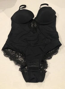 Woman’s Lace Bodysuit Tank Top Tong Shapewear With Built-In Bra - Picture 1 of 4