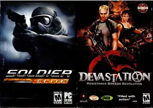 Soldier Elite & Devastation Resistance Breeds Revolution PC New XP 2 Great Games - Picture 1 of 3