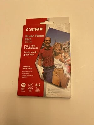 Canon Inkjet Photo Paper Plus Glossy PP-101 4x6 50 Sheets / NEW - Image 1 of 2