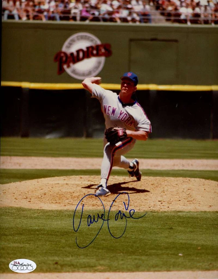 David Cone Mets 1/1 Original Image Signed Jsa Cert Sticker 8x10 Photo Authentic  - Image 1 of 1