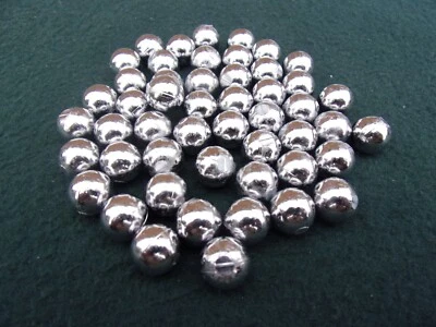 50 12.3mm approx round lead balls catapult  slingshot ammo - Image 1 of 2