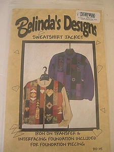 Belinda's Designs Sweatshirt Jacket BD115 Quilting - Picture 1 of 2