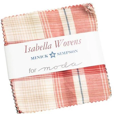 Isabella Wovens Moda Charm Pack 42 100% Cotton 5" Precut Fabric Quilt Squares - Image 1 of 2