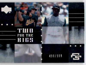 2007 Upper Deck 2 For The Bigs Elijah Dukes Travis Buck #d /999 Rookie RC Rays - Picture 1 of 2