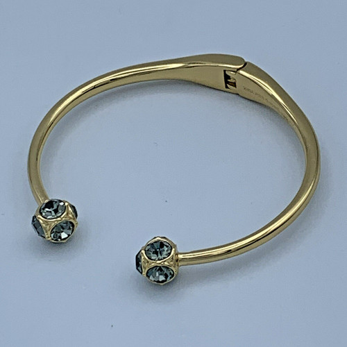 Bracciale Kate Spade 6 25 pollici anello a molla con cristalli blu B3 38