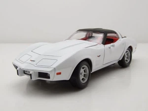 Chevrolet Corvette C3 1979 blanco modelo de coche 1:24 Motormax - Imagen 1 de 9