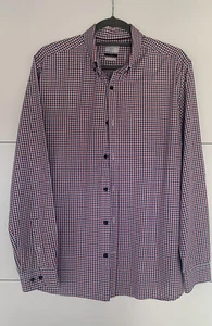 Selected Homme Hemd Slim Fit  Herren blau rot kariert Gr. 44 XL Neu - Bild 1 von 4
