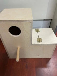 Extra Large parrot L Shape nest breeding nesting box PLY Eclectus Cockatoo - Picture 1 of 5