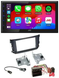 JVC Bluetooth 2DIN MP3 DAB USB Autoradio für Smart ForTwo 2010-14 Quadlock - Bild 1 von 10