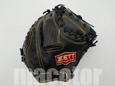 Nuevo Guante de Béisbol ZETT Pro Modelo 33" Catcher Negro Cierre Trasero Derecha Japón NPB Foto 1 de 4