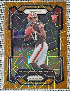 Dorian Thompson Robinson 2023 Prizm Orange Lazer Rookie Insert Browns UCLA RC - Picture 1 of 2