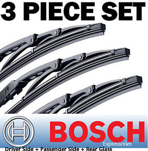 for BMW X5 - Bosch Direct Connect Wiper Blades Set of 3pc 24" 22" 18" front+rear