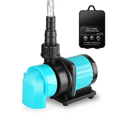 JEREPOND Aquarium 24V DC Water Pump with Controller , Submersible and Inline Return Pump