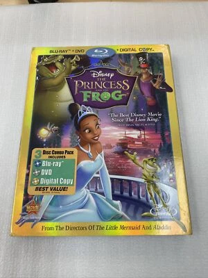 The Princess and The Frog (Blu-ray/DVD) Perfect Condition W/Slip! - Image 1 of 3