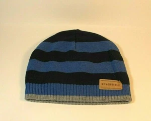 Gorro reversible Urban Pipeline para hombre azul a rayas nuevo con etiquetas - Imagen 1 de 3