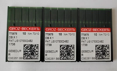 Groz Beckert Nähmaschinennadeln System 1738 Rundkolben Titan beschichtet - Bild 1 von 4
