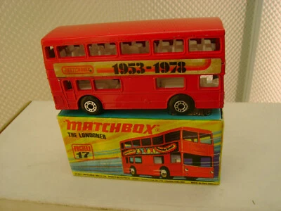 1971 MATCHBOX LESNEY SUPERFAST #17 1953-1978 LONDONER LONDON BUS NEW DAMAGED BOX - Image 1 of 4
