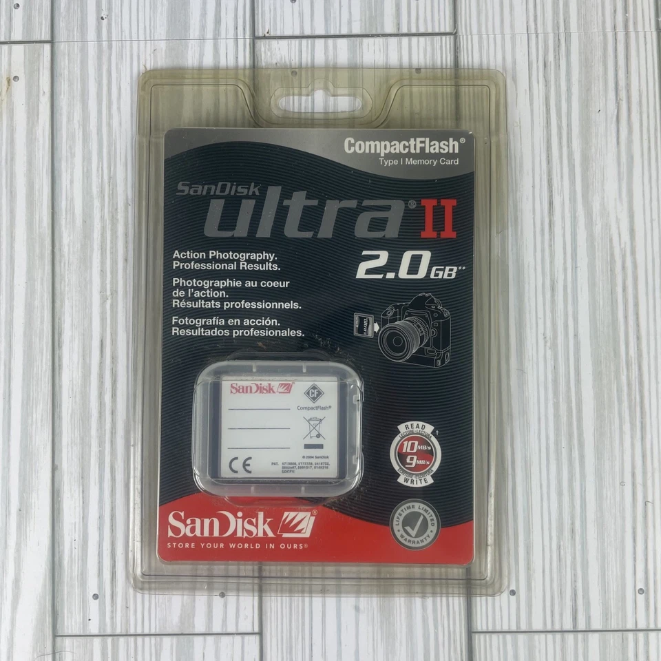 NEW Genuine OEM SanDisk Ultra II CompactFlash Card 2.0GB, SDCFH-2048-901 - Image 1 of 2