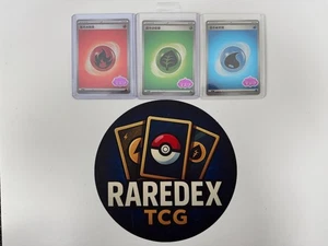 Pokemon S-Chinese CBB1C Gem Pack Basic Energy Card Combo Set- Grass+Fire+Water - Picture 1 of 5