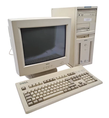Dell Dimension XPS D266 Pentium II Fire GL 1000 Pro 64MB + Dell M570 CRT Monitor - Image 1 of 4