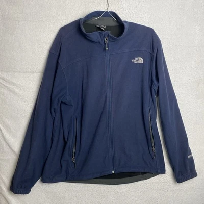 Chaqueta para hombre The North Face azul polar cremallera completa cortavientos poliéster talla XL Foto 1 de 4