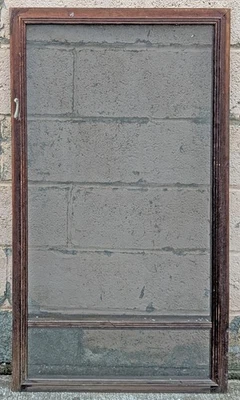 24"x46" Antique Vintage Old Wood Wooden Storm Screen Exterior Door Insert Window - Image 1 of 3