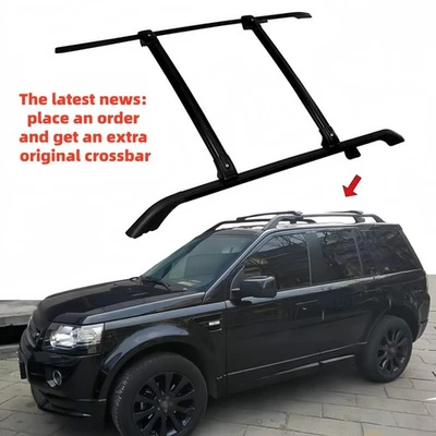 Barras transversales de techo de 2 piezas para Land Rover Freelander 2 LR2 2006-2016 nuevas Foto 1 de 4