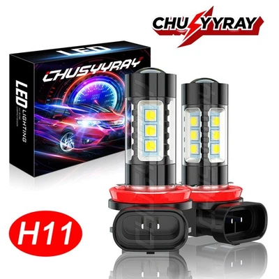 Kit antiniebla/conducción LED H11 para Kia Sedona 2006-2018 H8 6000 k blanco Foto 1 de 4