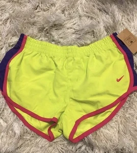 NWT Girls Youth XL Nike Shorts Highlighter Yellow - Picture 1 of 4