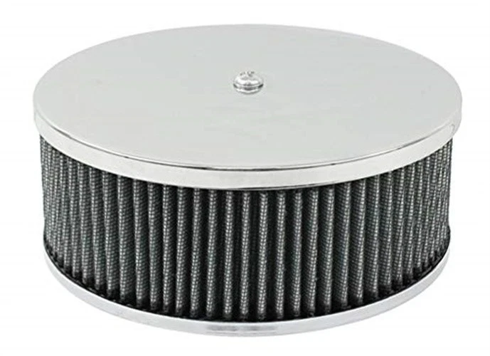 Conjunto de filtro de aire cromado de 2-1/2 pulgadas para carburadores de imagen 30/34 - 8970 Foto 1 de 1