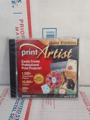 New Sealed Print Artist 2002 Version Gold Edition Version 21.0 PC - #171 - Image 1 of 3