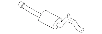 Genuine Jaguar 1998-2003 Vanden Plas XJ8 XJR XK8 Intermediate Muffler NNG6760BA - Image 1 of 2