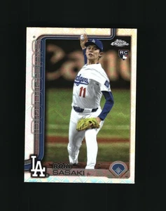 2025 Topps Chrome Logofractor - Roki Sasaki RC Rookie Los Angeles Dodgers #217 - Bild 1 von 2