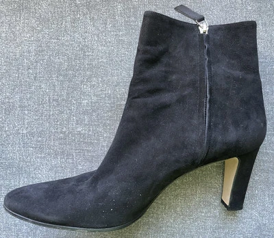NEW MANOLO BLAHNIK INSOPO 70 ANKLE Booties BOOTS BLACK Suede 41 / 11 With Box - Image 1 of 4
