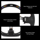 LED Performance Carbon Fiber Race Display Steering Wheel Preforated Leather W/