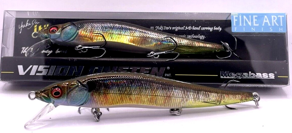 Megabass Vision Oneten 110 Jerkbait - Série Fine Art - FA Gill - Imagem 1 de 1