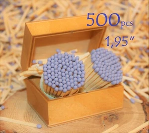 500 ash rose colored tipeed party weddings candle jar crafts matches 1.95" 4,9cm - Picture 1 of 11