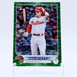 2022 Topps Update Bryson Stott RC Green Foil /499 #US224 - Picture 1 of 2