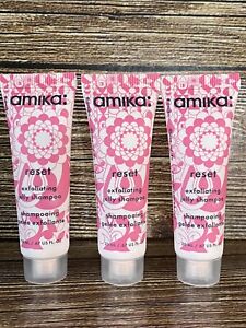 Amika Reset Exfoliating Jelly Shampoo "Try Me" Travel Size (3 Pack)