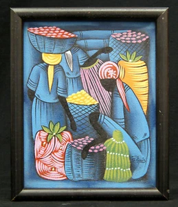 P. Louis "La Cosecha" Firmado Original Acrílico sobre Lienzo 11" x 9" - B0341 - Imagen 1 de 4