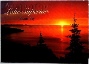 Postcard Minnesota's North Shore Lake Superior Beaver Bay MN - Picture 1 of 2